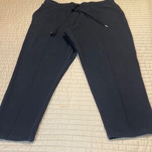 Terra & Sky WOMENS SIZE 14W / 0X BLACK Sweatpants SEAM DOWN THE FRONT